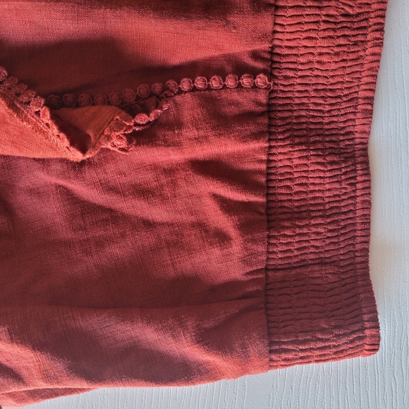 Express Linen blend Ruffle Sleeve top Size XL - Picture 6 of 12